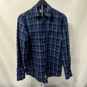 Roots Button Down Long Sleeve Plaid Shirt